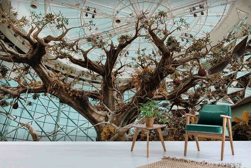 Nature tree building - 3d,