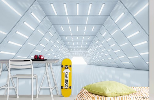 White building wallpaper - 3d,